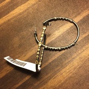 in2 design black and gold earrings